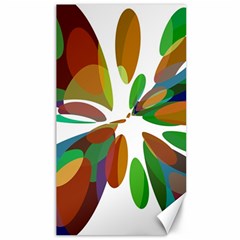 Colorful Abstract Flower Canvas 40  X 72   by Valentinaart