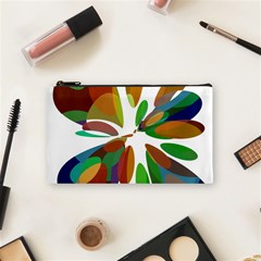 Colorful Abstract Flower Cosmetic Bag (small)  by Valentinaart