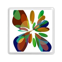 Colorful Abstract Flower Memory Card Reader (square) 