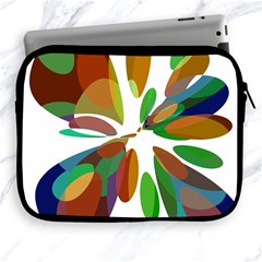 Colorful Abstract Flower Apple Ipad 2/3/4 Zipper Cases by Valentinaart