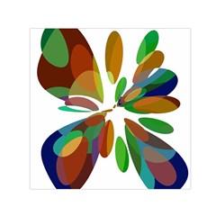 Colorful Abstract Flower Small Satin Scarf (square)