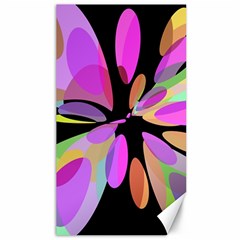 Pink Abstract Flower Canvas 40  X 72   by Valentinaart