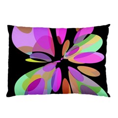 Pink Abstract Flower Pillow Case