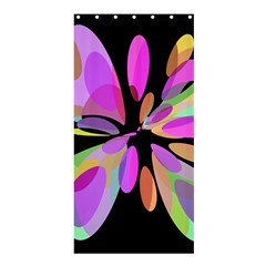 Pink Abstract Flower Shower Curtain 36  X 72  (stall)  by Valentinaart