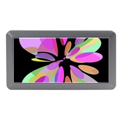 Pink Abstract Flower Memory Card Reader (mini) by Valentinaart