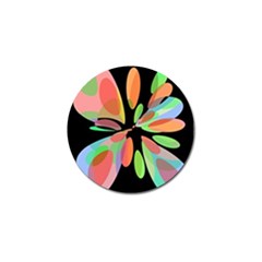 Colorful Abstract Flower Golf Ball Marker by Valentinaart