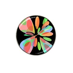 Colorful Abstract Flower Hat Clip Ball Marker by Valentinaart