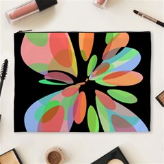 Colorful Abstract Flower Cosmetic Bag (xl) by Valentinaart