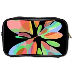 Colorful Abstract Flower Toiletries Bags 2-side