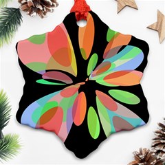 Colorful Abstract Flower Ornament (snowflake) 