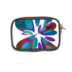 Blue abstract flower Coin Purse Back