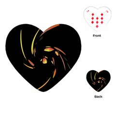 Orange Twist Playing Cards (heart) 