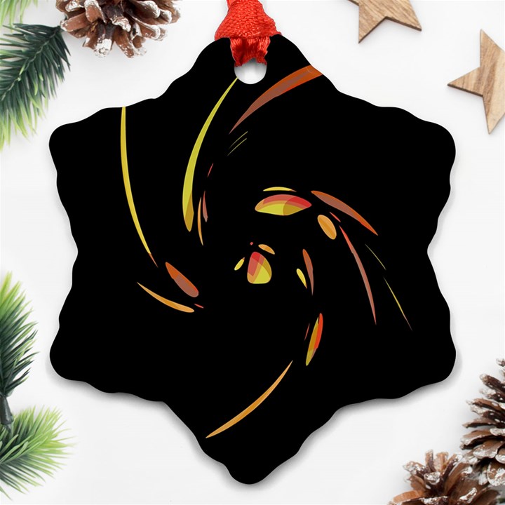 Orange twist Ornament (Snowflake) 