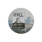 Devils Tower Plate Magnet 3  (Round) Front