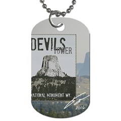 Devils Tower Plate Dog Tag (two Sides) by tsartswashington