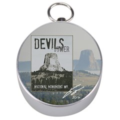 Devils Tower Plate Silver Compasses