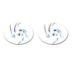 Blue Twist Cufflinks (oval) by Valentinaart