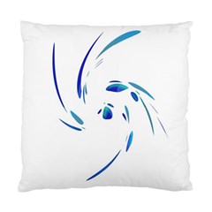 Blue Twist Standard Cushion Case (two Sides) by Valentinaart