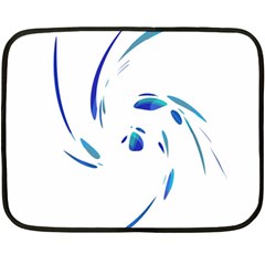 Blue Twist Fleece Blanket (mini)