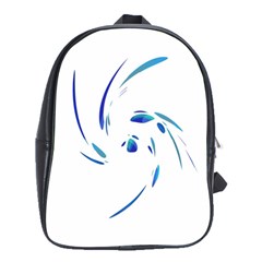 Blue Twist School Bags(large)  by Valentinaart