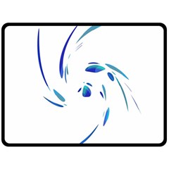 Blue Twist Fleece Blanket (large) 