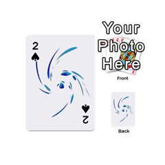 Blue Twist Playing Cards 54 (mini)  by Valentinaart