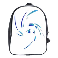 Blue Twist School Bags (xl)  by Valentinaart