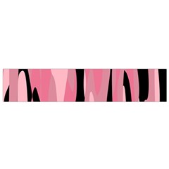 Black And Pink Camo Abstract Flano Scarf (small) by TRENDYcouture