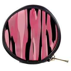 Black And Pink Camo Abstract Mini Makeup Bags by TRENDYcouture