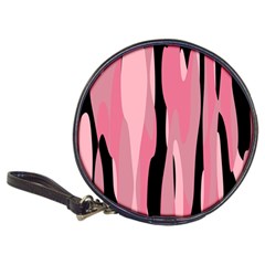 Black And Pink Camo Abstract Classic 20-cd Wallets by TRENDYcouture