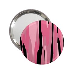 Black And Pink Camo Abstract 2 25  Handbag Mirrors by TRENDYcouture