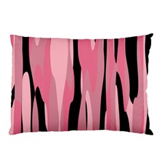 Black And Pink Camo Abstract Pillow Case