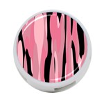 Black and pink camo abstract 4-Port USB Hub (One Side) Front