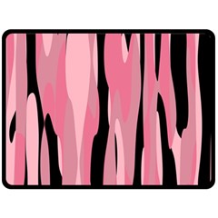 Black And Pink Camo Abstract Fleece Blanket (large) 