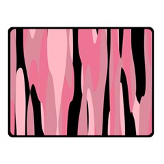 Black And Pink Camo Abstract Fleece Blanket (small)