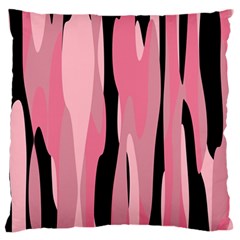 Black And Pink Camo Abstract Standard Flano Cushion Case (one Side) by TRENDYcouture