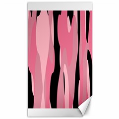 Black And Pink Camo Abstract Canvas 40  X 72   by TRENDYcouture