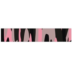 Pink And Black Camouflage Abstract Flano Scarf (large) by TRENDYcouture