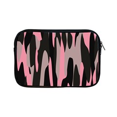 Pink And Black Camouflage Abstract Apple Ipad Mini Zipper Cases by TRENDYcouture