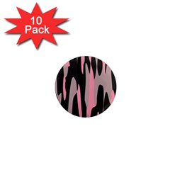 Pink And Black Camouflage Abstract 2 1  Mini Magnet (10 Pack)  by TRENDYcouture