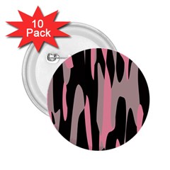 Pink And Black Camouflage Abstract 2 2 25  Buttons (10 Pack) 