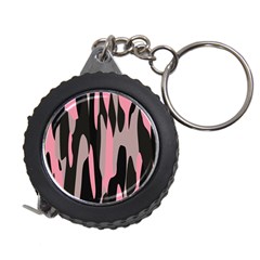 Pink And Black Camouflage Abstract 2 Measuring Tapes by TRENDYcouture