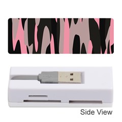 Pink And Black Camouflage Abstract 2 Memory Card Reader (stick)  by TRENDYcouture