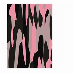 Pink And Black Camouflage Abstract 2 Large Garden Flag (two Sides)