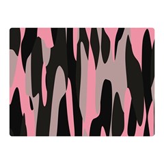 Pink And Black Camouflage Abstract 2 Double Sided Flano Blanket (mini) 