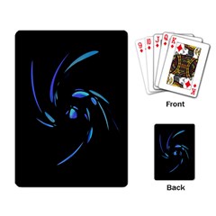 Blue twist Playing Card