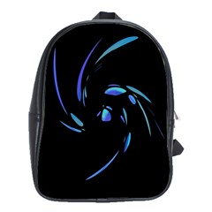 Blue Twist School Bags (xl)  by Valentinaart