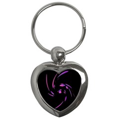 Purple Twist Key Chains (heart)  by Valentinaart