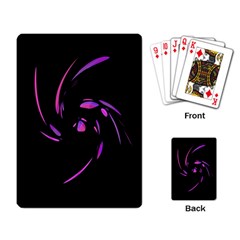 Purple Twist Playing Card by Valentinaart