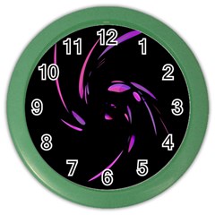 Purple Twist Color Wall Clocks by Valentinaart